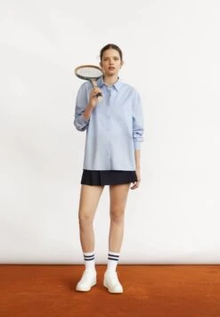 PULL & BEAR Basic-PopelinCamiciaStone Blue Denim Donna Camicie E Bluse PUC21E0SS-K11 -Pull & Bear 244f4560a336433eaa83a8cc9b6ca9b2