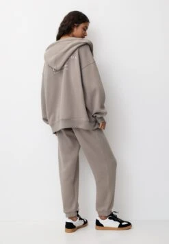 PULL & BEAR Chicago- Felpa Con Zip - Brown -Pull & Bear 24b118d2a55f4576902293aac80bbda0