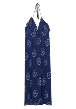 PULL & BEAR Rustic Long With Lacing - Vestito Lungo - Blue -Pull & Bear 24f6723a3ffb485785f33aa7db52c223