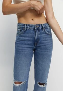 PULL & BEAR Mid-WaistJeans A SigarettaBlue Denim Donna Jeans PUC21N0LT-K11 -Pull & Bear 2663c931fc9b4d2bae41736db35d71b4