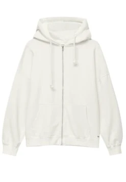 PULL & BEAR CroppedFelpa Con ZipWhite Donna Felpe PUC21J0ZU-A11 -Pull & Bear 26e6e2166f56434cb89aaba794361f3f