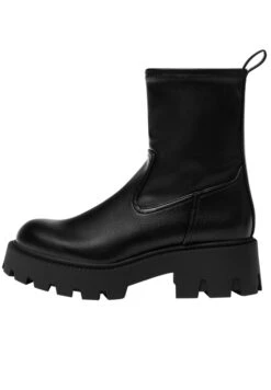 PULL & BEAR Flat StretchStivaletti Con PlateauBlack Donna Stivaletti PUC11N05A-Q11