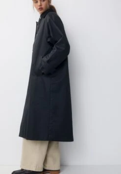 PULL & BEAR WaxedCappotto CortoDark Blue Donna Cappotti PUC21U0GU-K11 -Pull & Bear 277f40751dd545549596cb2123bd2cad