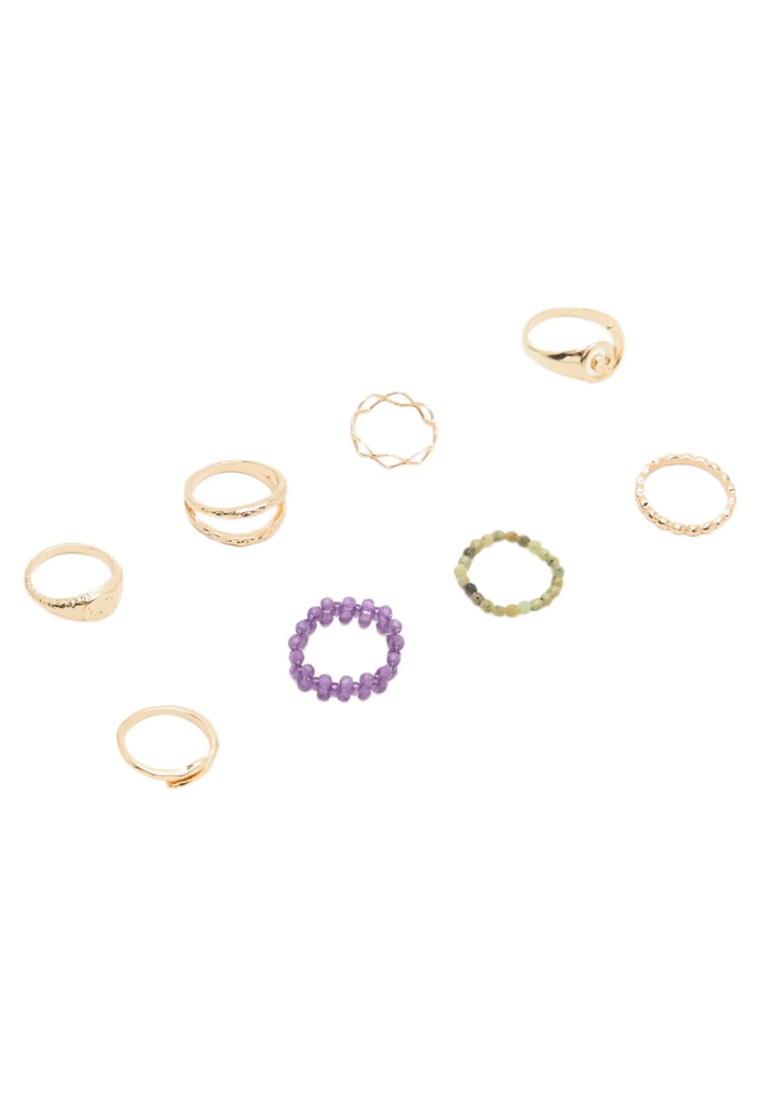 PULL & BEAR 8-PackAnelloGold Coloured Donna Gioielli PUC51L0EZ-F11 4 PULL & BEAR 8-PackAnelloGold Coloured Donna Gioielli PUC51L0EZ-F11 - immagine 2