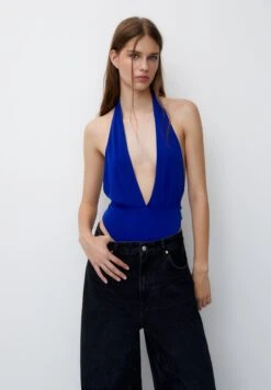 PULL & BEAR Halter Neckline - Body - Blue
