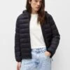 PULL & BEAR Weight Hooded - Puffer - Giacca Invernale - Black