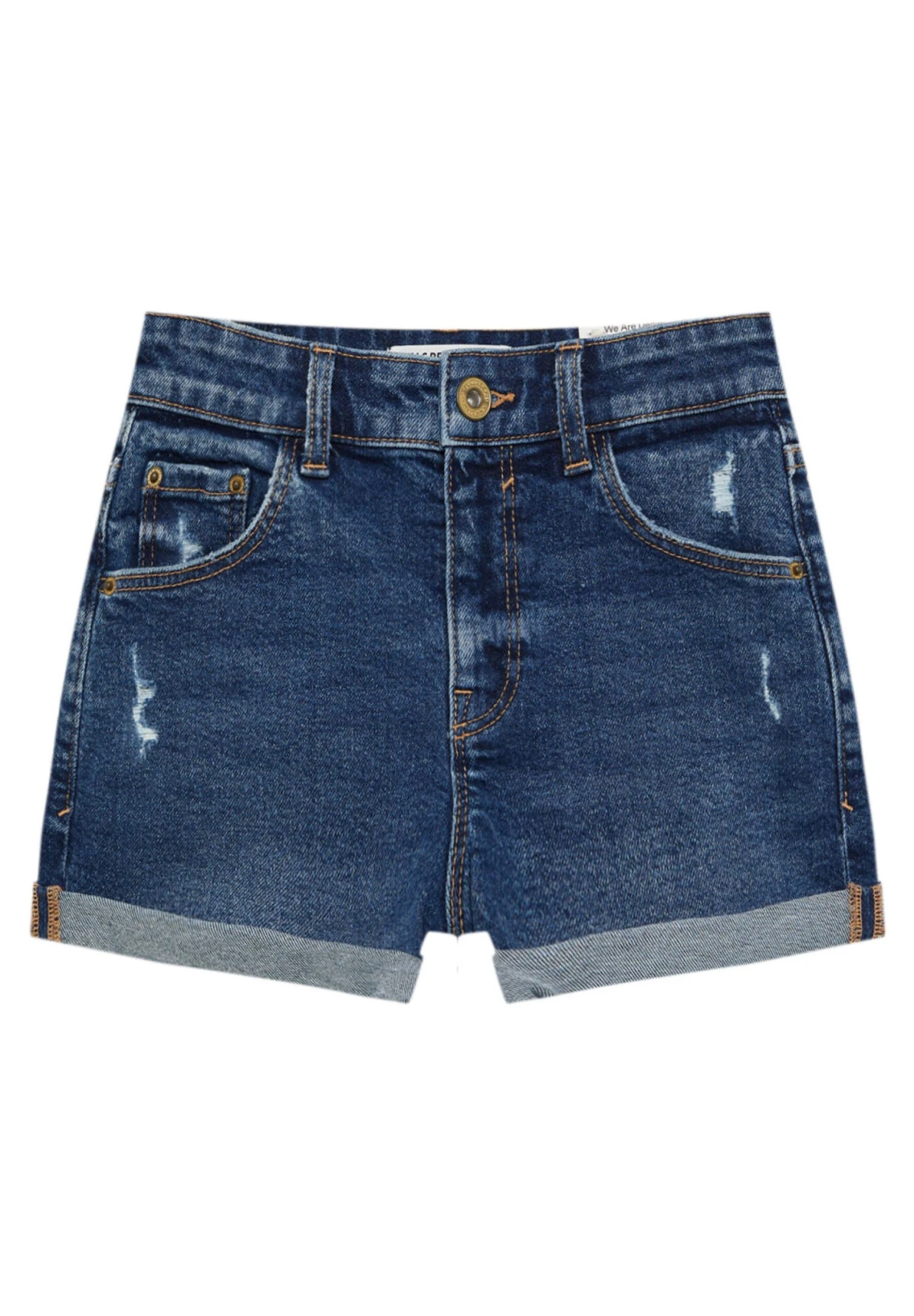 PULL & BEAR With Turn-Up HemsShorts Di JeansBlue Denim Donna Shorts PUC21S0D7-K11 7 PULL & BEAR With Turn-Up HemsShorts Di JeansBlue Denim Donna Shorts PUC21S0D7-K11 - immagine 5