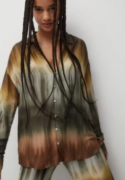 PULL & BEAR Tie-DyeCamiciaOchre Donna Camicie E Bluse PUC21E12K-O12 -Pull & Bear 2fe147afb5bd40de96ba325d16197b47