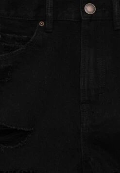 PULL & BEAR Mom-Fit - Shorts Di Jeans - Black Denim -Pull & Bear 3037427ea43749df9a73385d58fc0300
