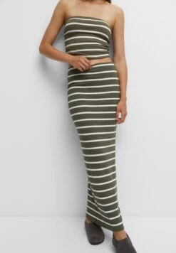 PULL & BEAR Long Striped - Gonna Lunga - Khaki