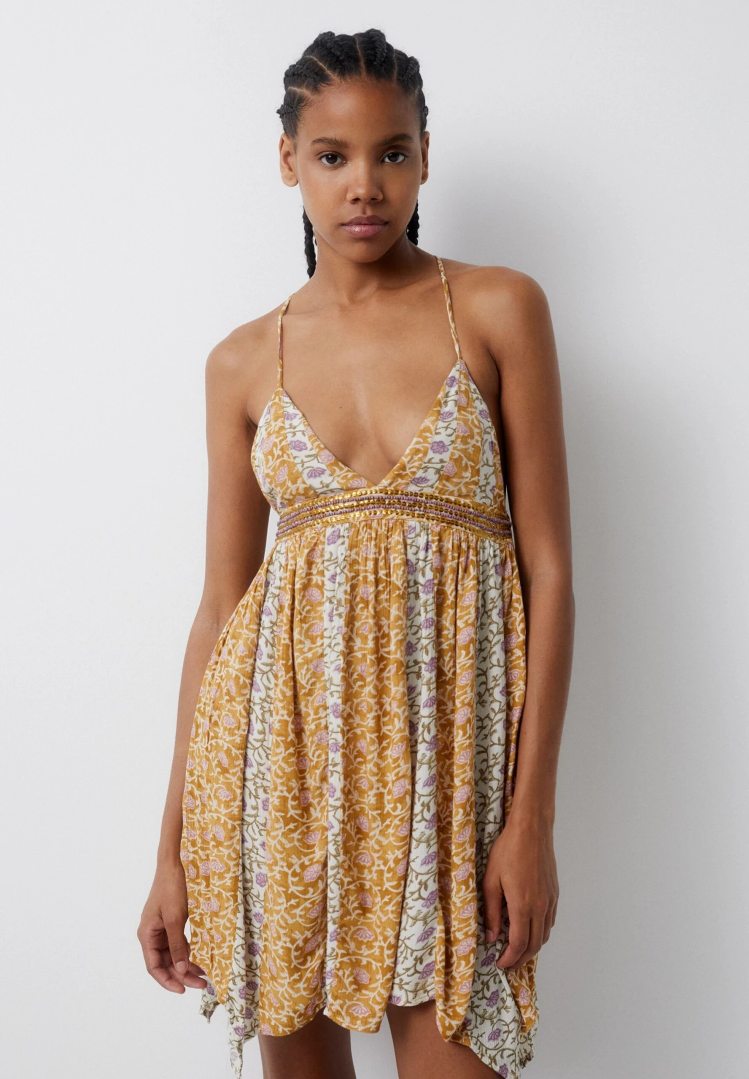 PULL & BEAR Short StrappyVestito EstivoOchre Donna Vestiti PUC21C14R-O11 3 PULL & BEAR Short StrappyVestito EstivoOchre Donna Vestiti PUC21C14R-O11