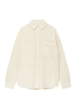 PULL & BEAR Rustic Oversize With Frayed-Trim PocketCamiciaWhite Donna Camicie E Bluse PUC22D0K6-A11 12 PULL & BEAR Rustic Oversize With Frayed-Trim PocketCamiciaWhite Donna Camicie E Bluse PUC22D0K6-A11 -Pull & Bear 32e9dd72e88a43bd9ffee1463e8619f5
