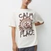 PULL & BEAR Calm PlaceT-Shirt Con StampaWhite Donna T-shirt E Top PUC21D2HT-A11 -Pull & Bear 32fae6d0ad8e40c9b67b9de07d3216b1