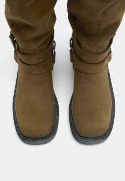 PULL & BEAR FLAT - Stivali Texani / Biker - Brown -Pull & Bear 330b5890e2ff47e8b58d3a851372fd3f