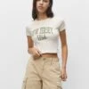 PULL & BEAR Short Sleeve CroppedT-Shirt Con StampaMottled Beige Donna T-shirt E Top PUC21D2HO-B11 2 PULL & BEAR Short Sleeve CroppedT-Shirt Con StampaMottled Beige Donna T-shirt E Top PUC21D2HO-B11 -Pull & Bear 343b5ae10e67407d8d4500ca4599c2e5