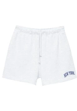 PULL & BEAR New York Jogging - Bermuda - Pantaloni Sportivi - Grey -Pull & Bear 344fa7ae3d2645639944f66d3e6a1b96
