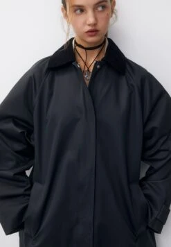 PULL & BEAR WaxedCappotto CortoDark Blue Donna Cappotti PUC21U0GU-K11 -Pull & Bear 365b161fd2454d3eb2a827ab6c6c32e6