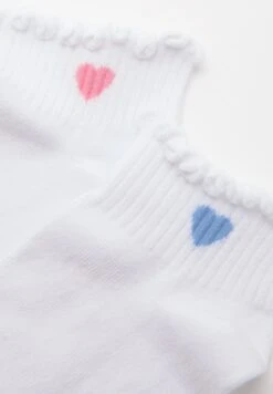 PULL & BEAR Heart-2-Pack OfCalzeWhite Donna Calze PUC81F04J-A11 -Pull & Bear 379fabcd691b45d39f095de91e18d0ee