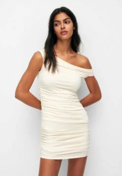 PULL & BEAR Asymmetric Strapless Vestito EleganteBeige Donna Vestiti PUC21C137-B11 -Pull & Bear 382d9befe31d4339a250926f3b42f1aa