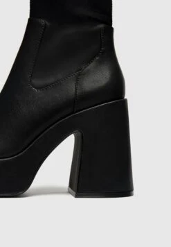 PULL & BEAR Stretch- Stivaletti Con Plateau - Black -Pull & Bear 387a876164f04b588b8016cbe02d83b1