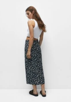 PULL & BEAR FloralGonna A TubinoBlack Donna Gonne PUC21B0JX-Q11 -Pull & Bear 38be76fda60c4753914b896a1bdb1039