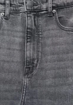 PULL & BEAR Super High Waisted - Jeans Skinny Fit - Dark Grey -Pull & Bear 3934ffdb4d734d0dabb3c36d931a0dbd