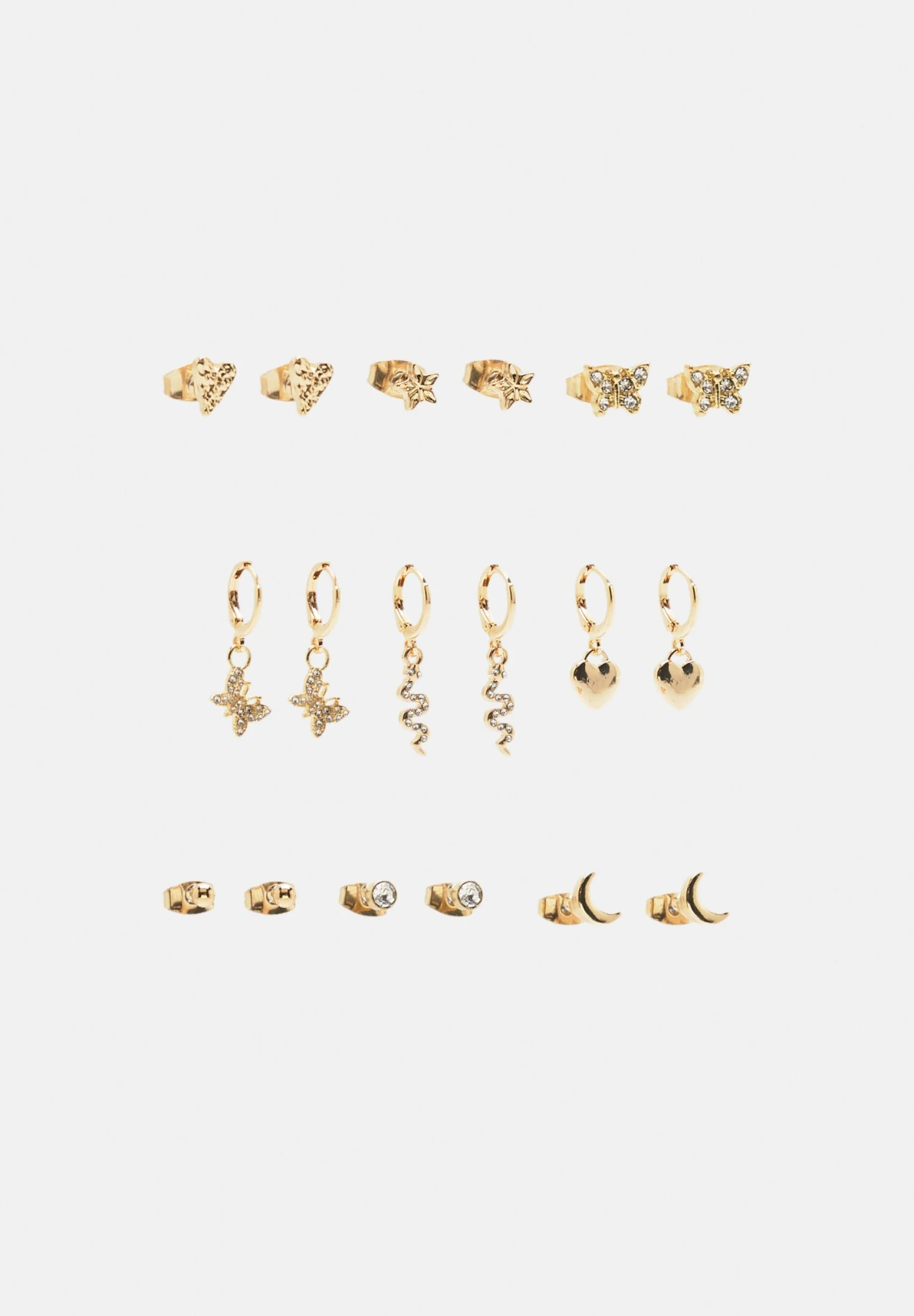 PULL & BEAR Pack Of 9 PairsOrecchiniGold Coloured Donna Gioielli PUC51L0FK-F11 5 PULL & BEAR Pack Of 9 PairsOrecchiniGold Coloured Donna Gioielli PUC51L0FK-F11 - immagine 3