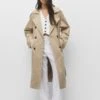 PULL & BEAR Basic- Trench - Beige -Pull & Bear 3a0806d136074377bb74b9e13492ba16