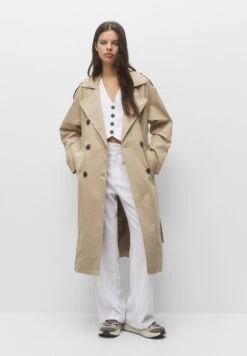 PULL & BEAR Basic- Trench - Beige