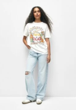 PULL & BEAR Volkswagen CaravanT-Shirt Con StampaWhite Donna T-shirt E Top PUC21D2FS-A11 -Pull & Bear 3ae78c37760247ab969a0319a7545ba5