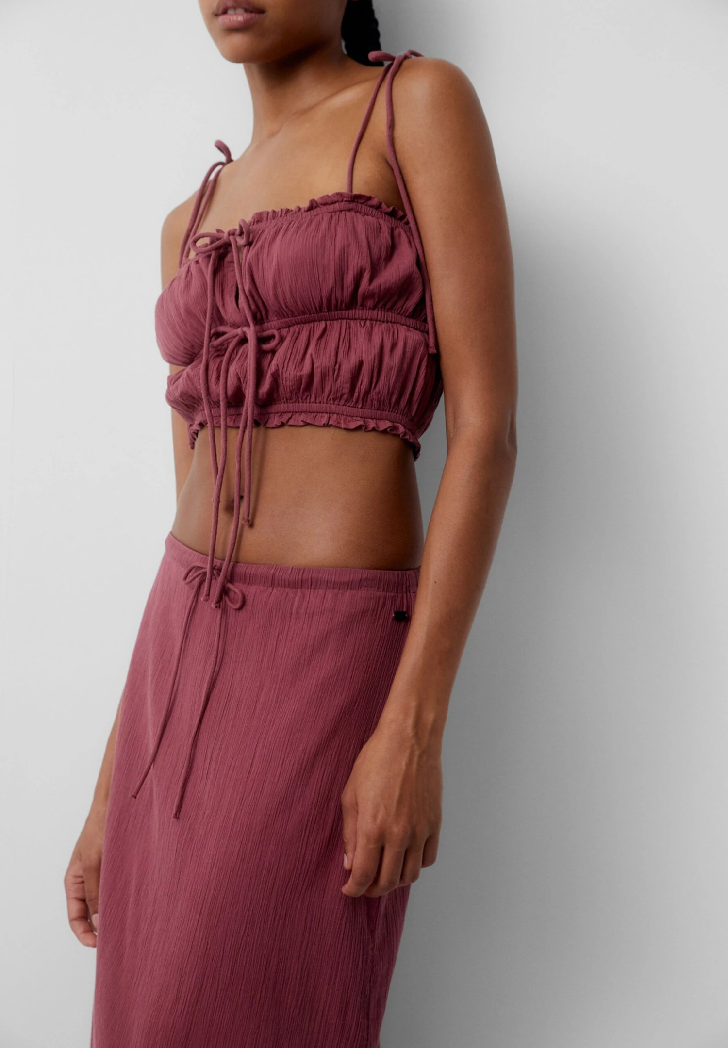 PULL & BEAR Bambula Rustic Gonna LungaDark Red Donna Gonne PUC21B0K7-G11 6 PULL & BEAR Bambula Rustic Gonna LungaDark Red Donna Gonne PUC21B0K7-G11 - immagine 4