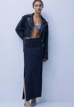 PULL & BEAR Biker Giacca In SimilpelleBlack Donna Giacche E Blazer PUC21G0IA-Q11 -Pull & Bear 3d473e6fa70e4a5fad9fa012c0f3983d