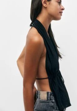 PULL & BEAR Open BackTopMetallic Black Donna Camicie E Bluse PUC21E0YY-Q11 -Pull & Bear 3f774d42f46648d0802f52ffba59bda2