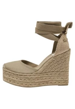 PULL & BEAR ZeppeTaupe Donna Scarpe Con Tacco PUC11B00R-B11