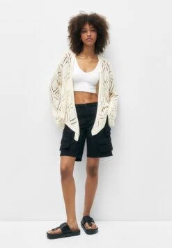 PULL & BEAR Open Knotted CardiganSand Donna Maglieria PUC21I0OD-B11 -Pull & Bear 44585a06cc1246bfb87b50aa158fa03f