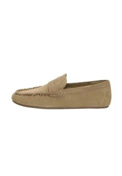 PULL & BEAR FLAT - Scarpe Senza Lacci - Brown