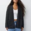 PULL & BEAR CardiganDark Grey Donna Maglieria PUC21I0OU-C11