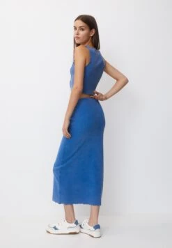 PULL & BEAR Faded Midi- Gonna A Tubino - Blue -Pull & Bear 45c136701e2d4dae87c5c7fe52cf549b