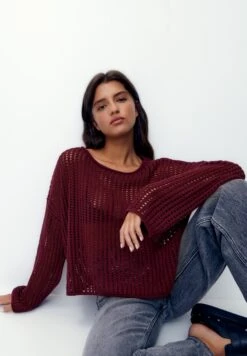 PULL & BEAR OpenMaglioneRed Donna Maglieria PUC21I0OB-G11 13 PULL & BEAR OpenMaglioneRed Donna Maglieria PUC21I0OB-G11 -Pull & Bear 4644edc632904d5d9cf65814916b69eb