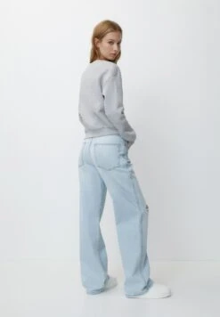 PULL & BEAR Round NeckFelpaGrey Donna Felpe PUC21J110-C11 -Pull & Bear 4646615fac90433ea37c22e36549b132