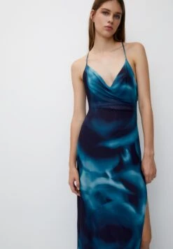 PULL & BEAR Ombré-Long - Vestito Lungo - Blue -Pull & Bear 472958f2f25b461083c5bc2b34912e1d