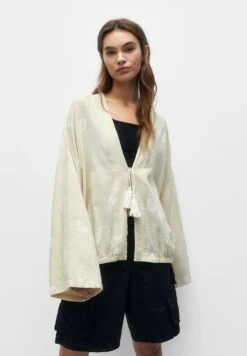 PULL & BEAR Rustic With EmbroideryGiacca LeggeraWhite Donna Giacche E Blazer PUC21G0I1-A11