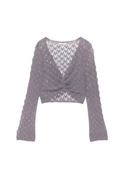 PULL & BEAR Front Knot-OpenMaglioneLilac Donna Maglieria PUC21I0OJ-I11 -Pull & Bear 48aef684934a4de88e7ad6727a49ca79