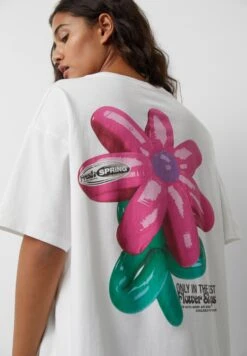 PULL & BEAR Short Sleeve T-Shirt Con StampaWhite Donna T-shirt E Top PUC21D2H4-A11 10 PULL & BEAR Short Sleeve T-Shirt Con StampaWhite Donna T-shirt E Top PUC21D2H4-A11 -Pull & Bear 48c402b281b949178b93d55e1c7a6cfe