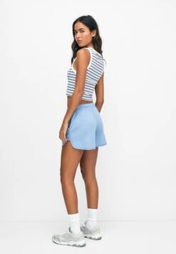 PULL & BEAR Varsity BermudaPantaloni SportiviMottled Light Blue Donna Shorts PUC21S0D9-K11 -Pull & Bear 49079ec1d94e420cb852a00d84043622