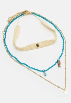 PULL & BEAR Pack Of 3 Bead And StarCollanaWhite Donna Gioielli PUC51L0EU-A11 -Pull & Bear 49502dac74954f578de54b6f993daa17