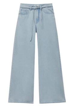 PULL & BEAR Wide-Leg With BeltJeans A ZampaBlue Denim Donna Jeans PUC21N0LD-K11 -Pull & Bear 4a4faa8660fa4cf4aca1a1bc2795c0c1