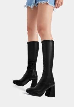 PULL & BEAR StretchyStivali Con I TacchiBlack Donna Stivali PUC11A0LZ-Q11