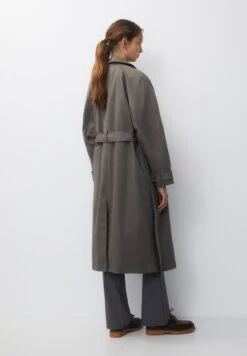 PULL & BEAR Long Belted TrenchBrown Donna Cappotti PUC21U0GT-O11 -Pull & Bear 4bca2644c761460fb4a16938a4c6ce73