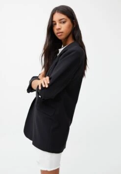 PULL & BEAR Basic Rolled-Up Sleeve BlazerBlazerBlack Donna Giacche E Blazer PUC21G091-Q11 -Pull & Bear 4bf4073ddeeb42a39daafb11c5f726e8